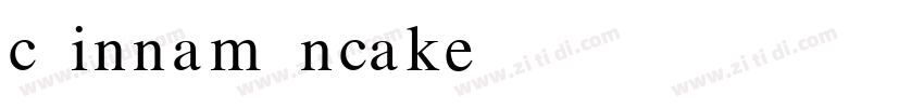 c innamoncake字体转换